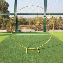 Load image into Gallery viewer, Iron Circle Wedding Arch Props Background Decor Single Arch Shelf Outdoor Lawn Wedding Flower Door Rack Party Decoration Frame
